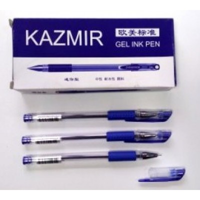 Ручка KAZMIR гелевая  синяя KZ-201 0,5мм (12шт/уп)